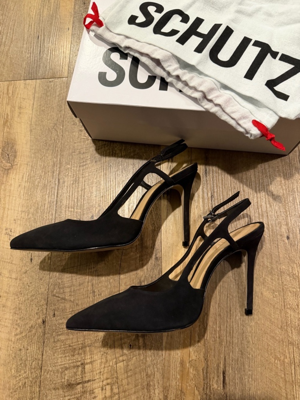 Schutz Boris 75MM Suede Slingback Pumps 7.5 - Picture 6 of 11